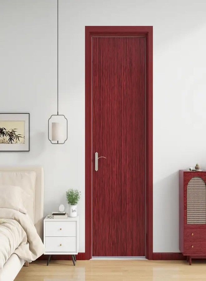 صن بيرد ورق جدران فينيل لاصق مقاوم للماء بنقشة الخشب من صن بيرد، مناسب لتجديد الخزائن والأثاث القديم، ورق لاصق لخزائن المطبخ والأبواب (بني داكن، 24 بوصة × 1 متر - عبوة من قطعتين) - Image 4